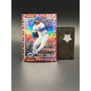 2026 Topps Chrome Freddy Peralta Red Baseball Border Parallel New York Mets